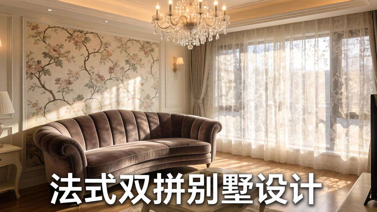 法式双拼别墅设计