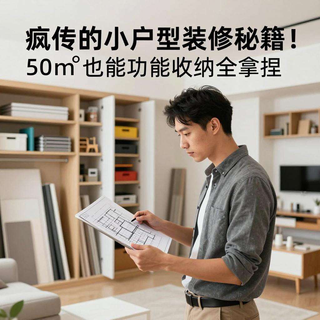 疯传的小户型装修秘籍！50㎡也能功能收纳全拿捏第一张图