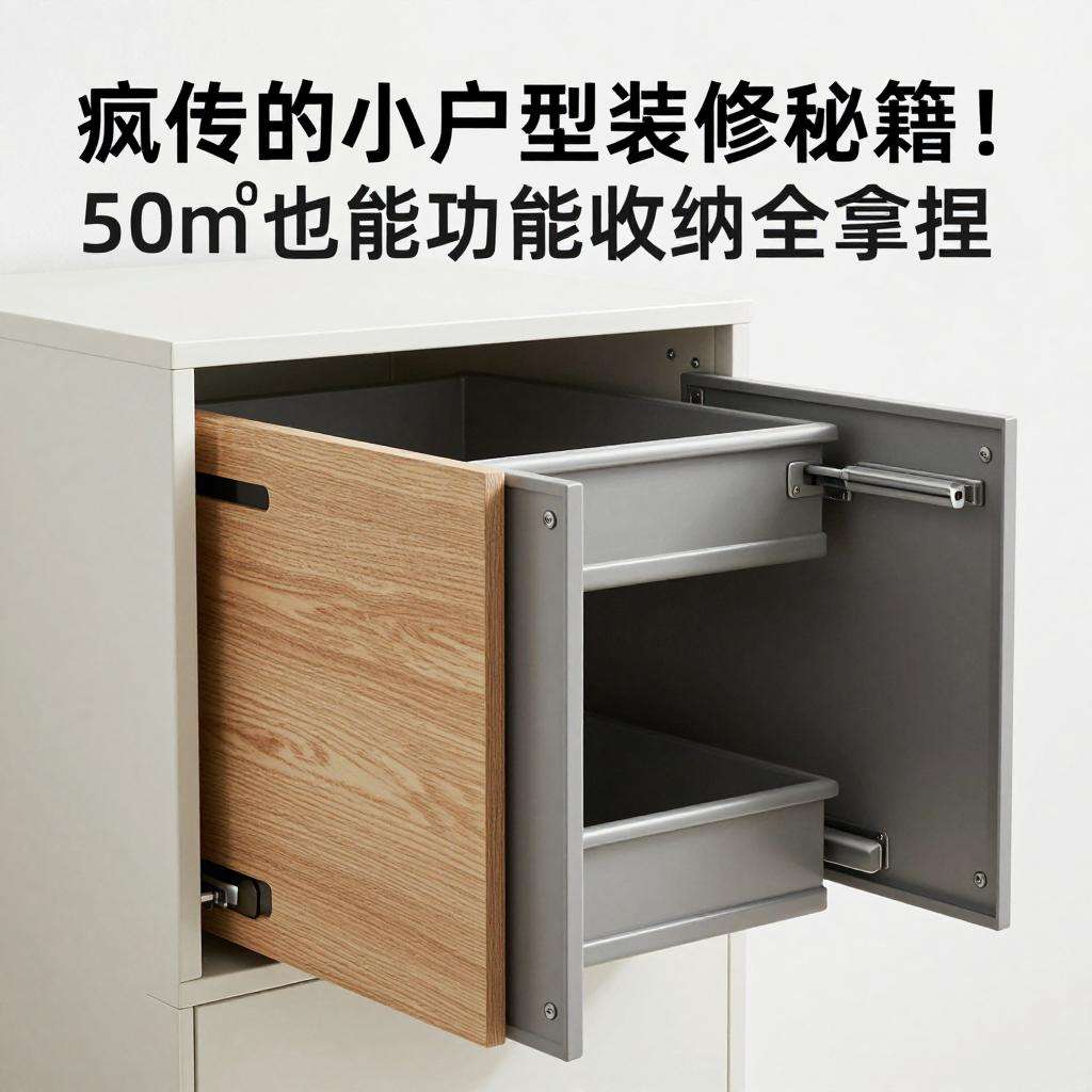 疯传的小户型装修秘籍！50㎡也能功能收纳全拿捏第二张图