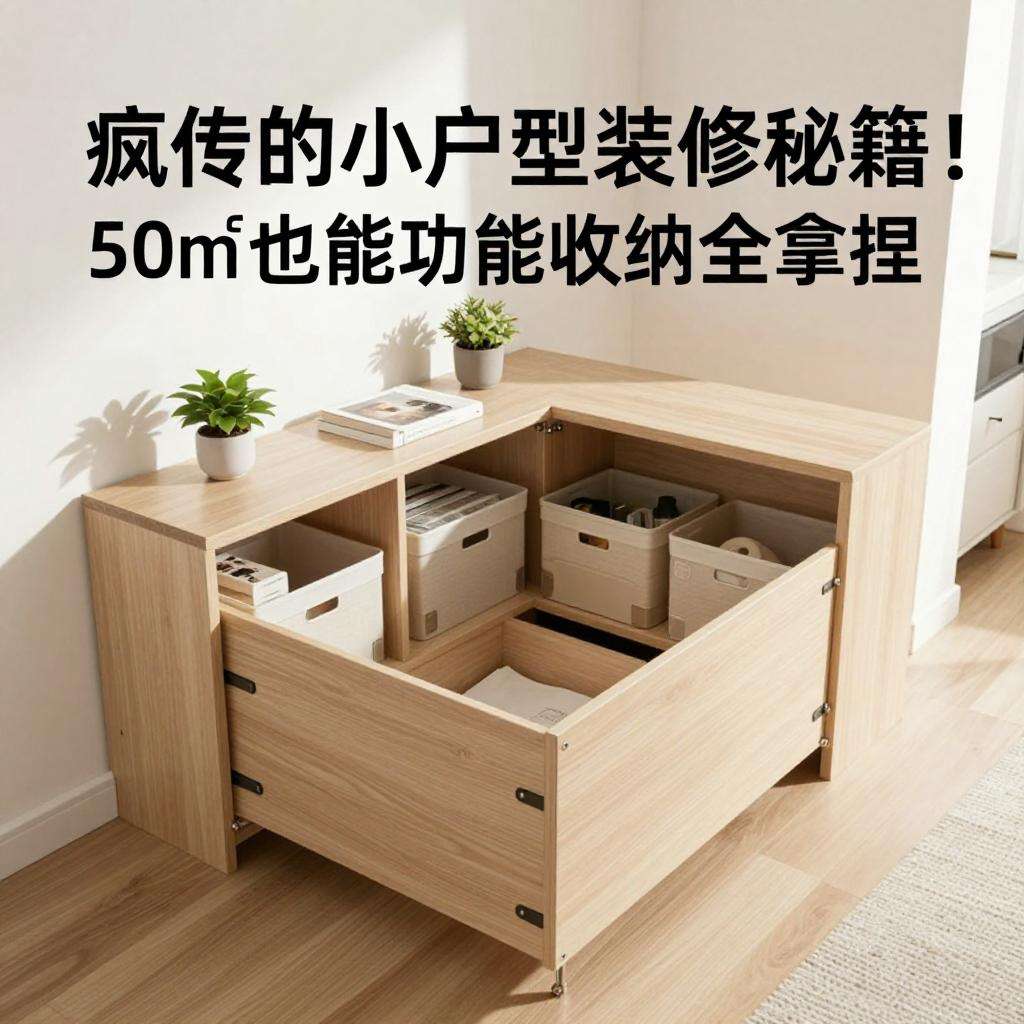 疯传的小户型装修秘籍！50㎡也能功能收纳全拿捏第三张图