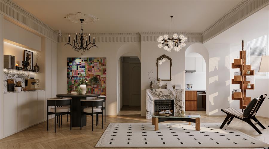 90平的法式也很香