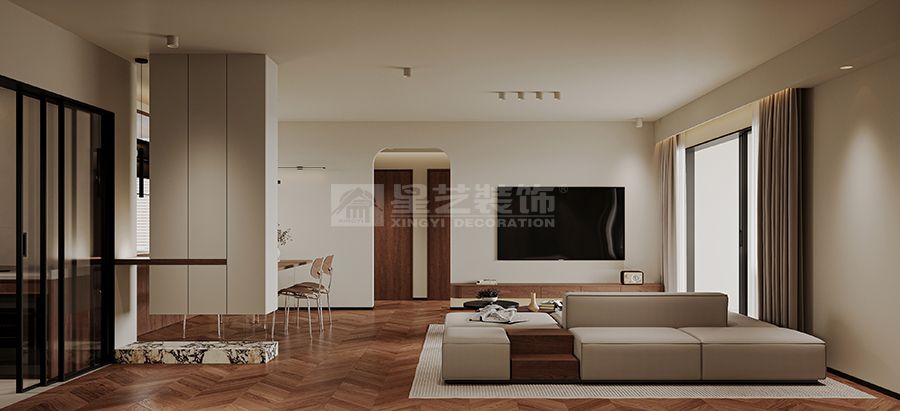 暖棕雅调，藏露有致的精致居境(图2)