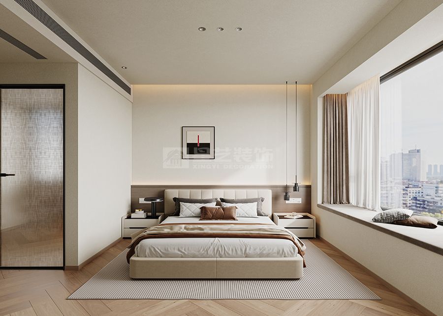 柔棕雅境，松弛感的现代轻奢居(图9)