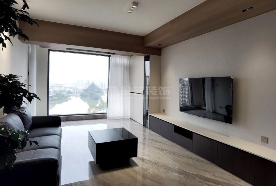 贺州江滨华府17-03户型现代风实景(图3)