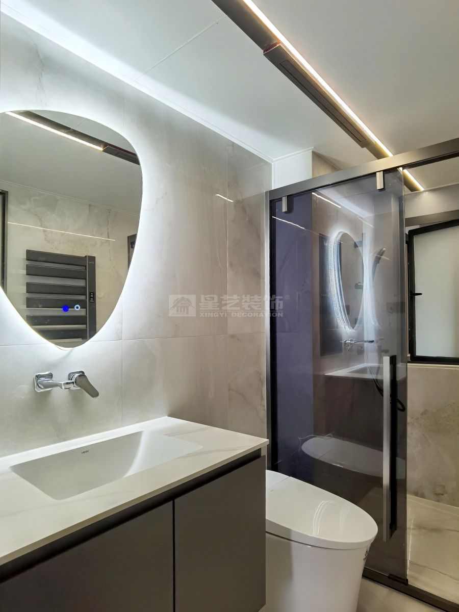 贺州江滨华府17-03户型现代风实景(图20)