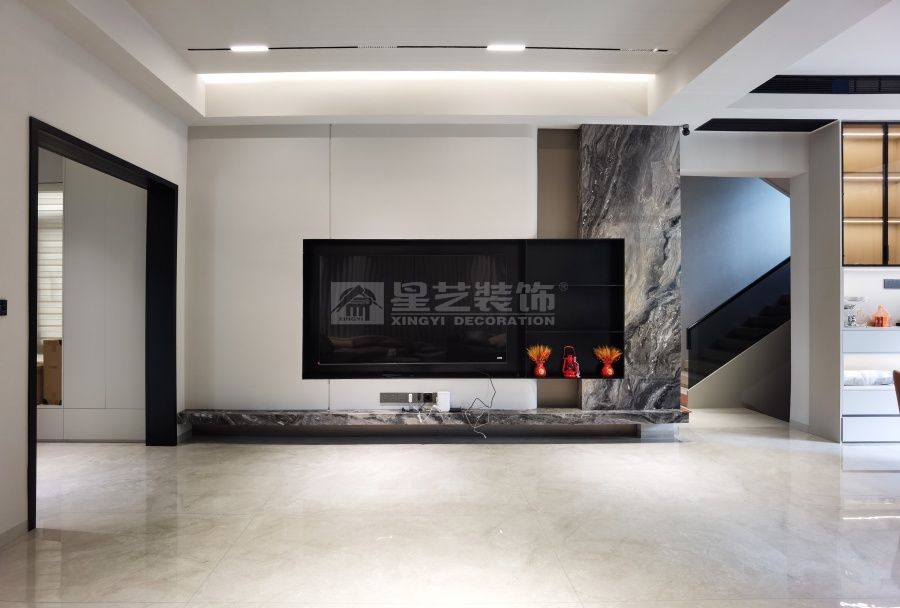 贺州碧桂园500平别墅现代风实景(图4)