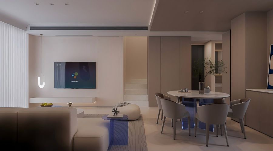 克莱因蓝 × 极简原木风 --一场纯粹与炽烈的灵魂对撞