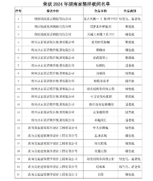 2024年湖南家装样板间名单揭晓 60个精品脱颖而出
