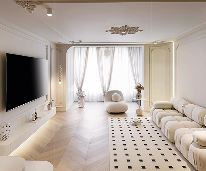 没有人会拒绝这个装修风格——简洁优雅的轻法奶油风，越住越温馨