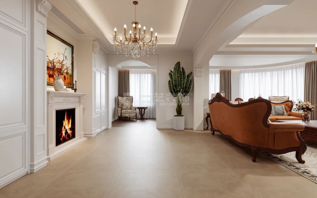 300㎡复式空间，藏着现代简欧风的高级浪漫(图3)