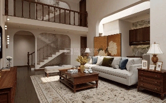 美式格调大宅：从挑空光影到木质温情，打造治愈系高级生活场(图2)