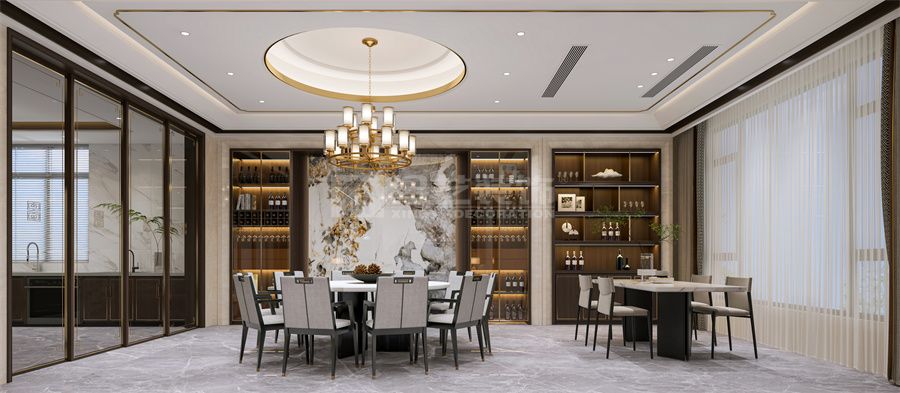 新中式-绿地城别墅(图6)