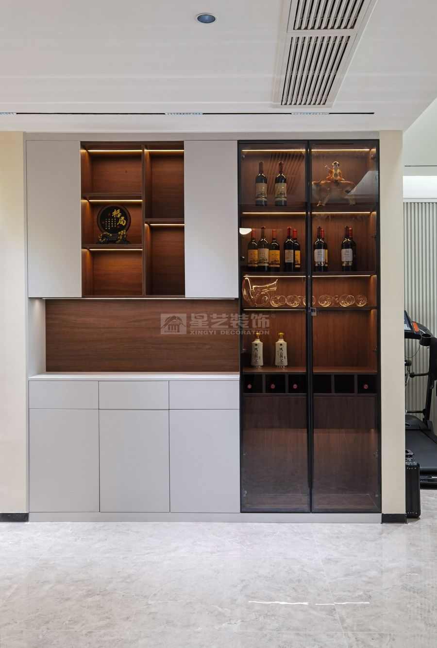 滨江一号190平新中式风格实景(图9)