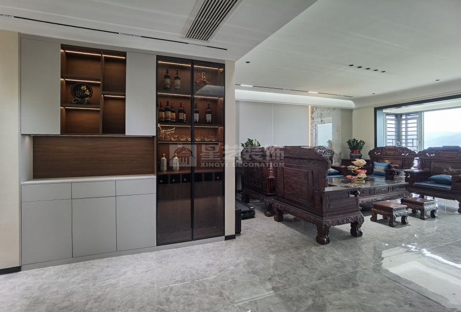 滨江一号190平新中式风格实景(图10)