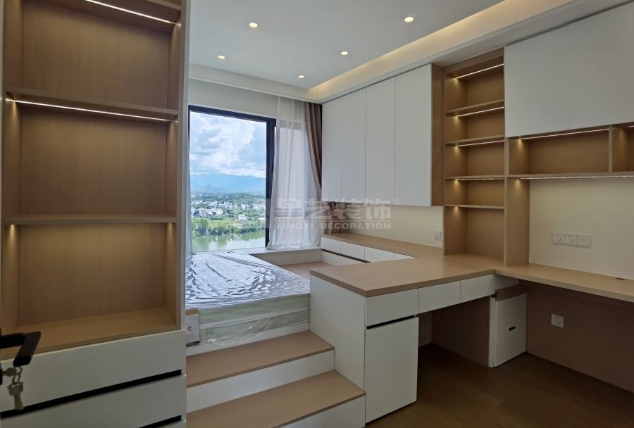 贺江幸福里13-03户型原木风实景(图24)