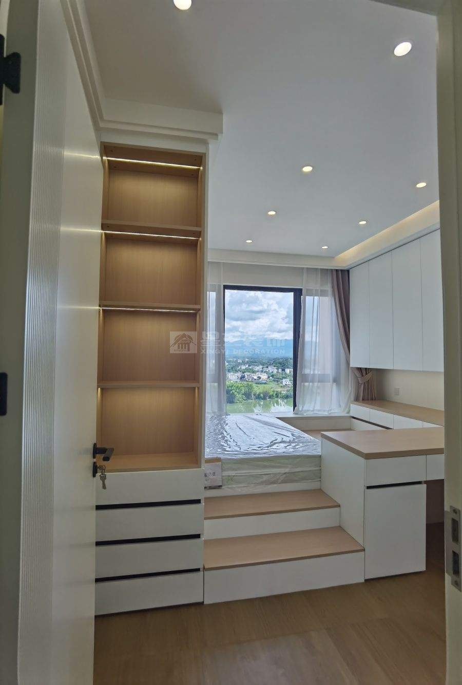 贺江幸福里13-03户型原木风实景(图26)