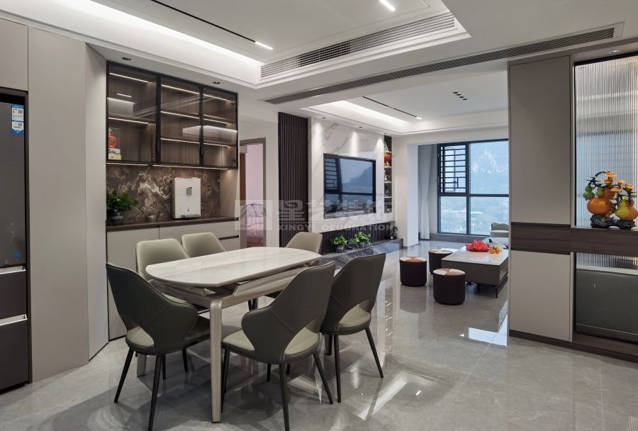 江滨华府五房现代风实景(图6)