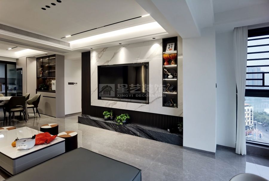 江滨华府五房现代风实景(图5)