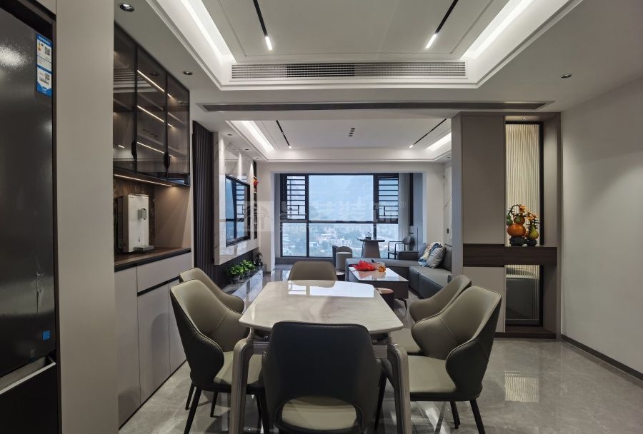 江滨华府五房现代风实景(图7)