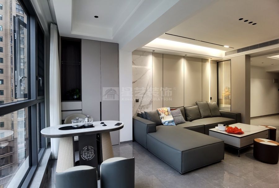 江滨华府五房现代风实景(图24)