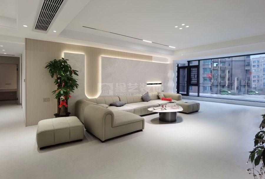 江滨华府280平现代风实景(图1)