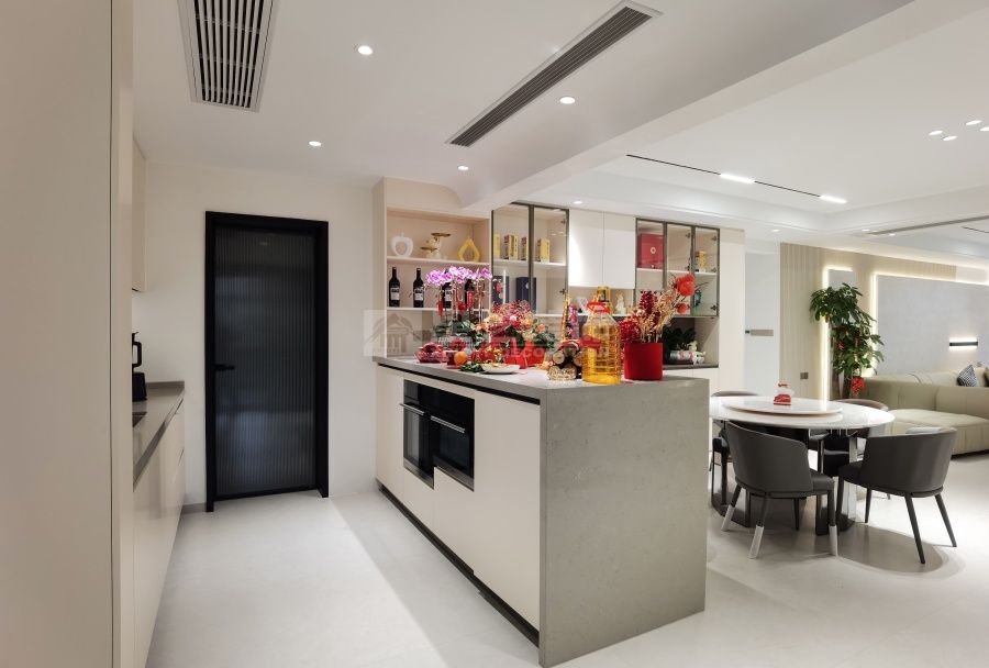 江滨华府280平现代风实景(图3)