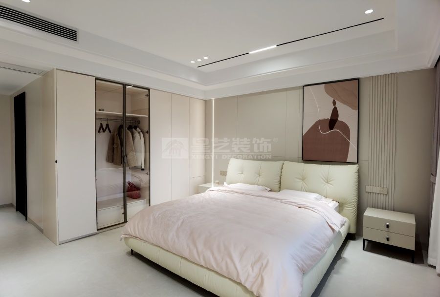 江滨华府280平现代风实景(图5)