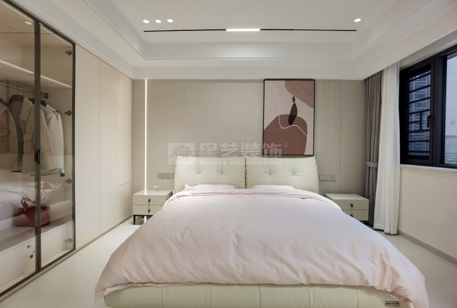 江滨华府280平现代风实景(图6)