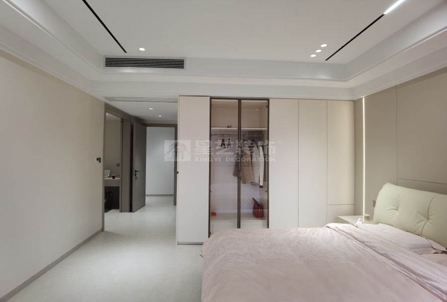 江滨华府280平现代风实景(图7)