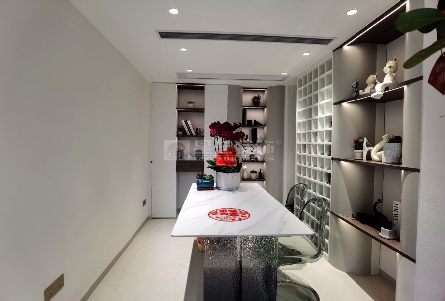 江滨华府280平现代风实景(图20)