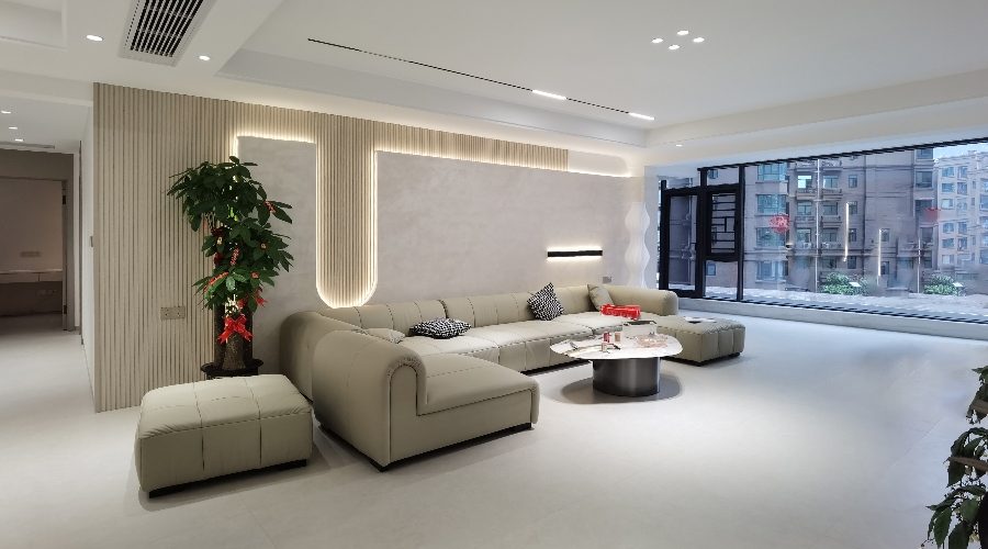 江滨华府280平现代风实景