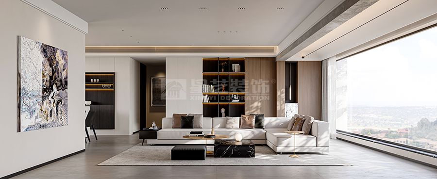 华发横琴湾大平层—意式极简(图3)