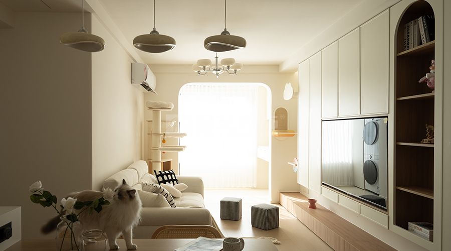 贾瑶华府-原木奶油风-89平(图4)