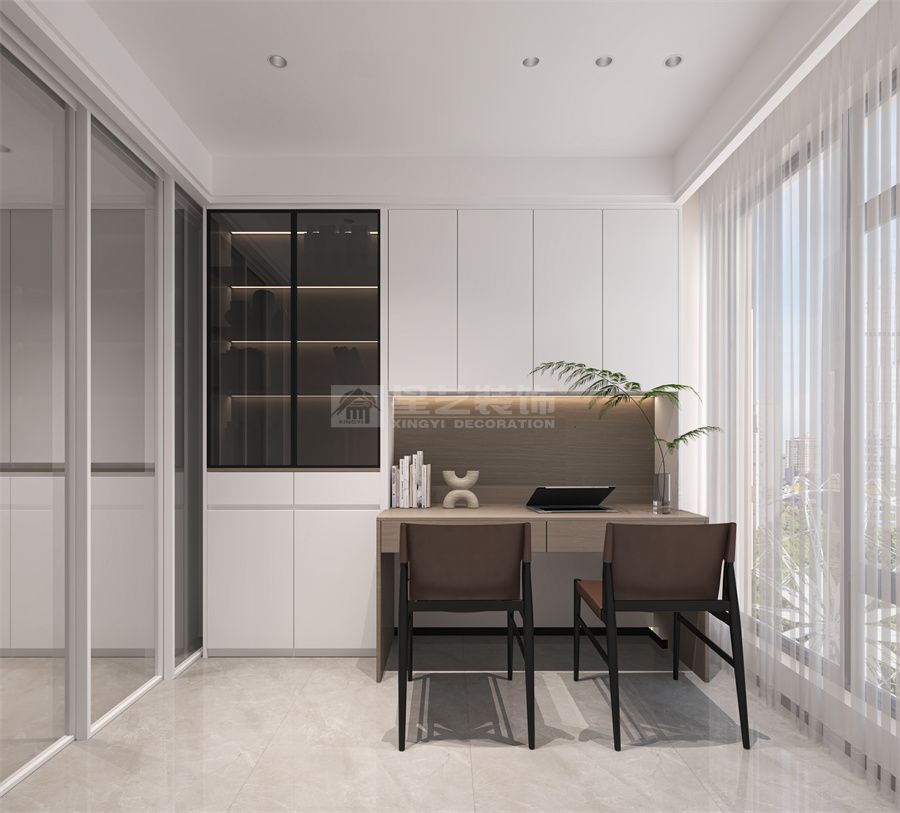 暖色现代风格大平层(图5)