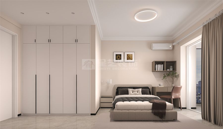 暖色现代风格大平层(图6)