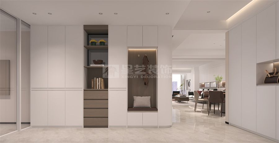 暖色现代风格大平层(图11)