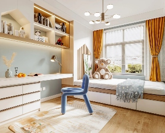 好看又实用的儿童房，是孩子童年最好的礼物(图5)