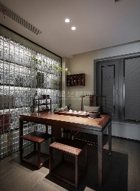 140㎡意式轻奢大平层：暖咖与木饰面的诗意融合，诠释无边界的舒适生活(图8)