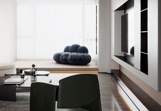 164㎡极简+轻奢,线性美学构建的高级感(图5) 80d941cb4d7578606b5405eaa66d6b23.png