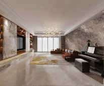 400㎡现代台式大平层 | 胡桃木色演绎个性温度的居住美学