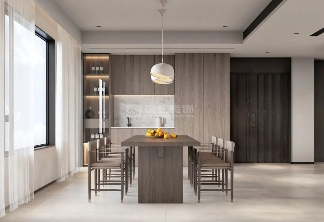 198㎡现代侘寂,在慢生活里治愈每个归家的人(图5) 0b3a4a8c4d613c6508a93adc4c413708.png