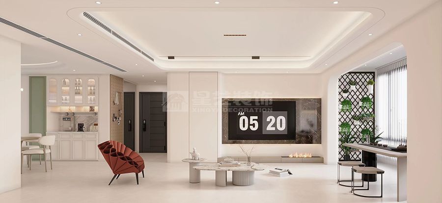 仁恒滨海半岛大平层-奶油风(图2)