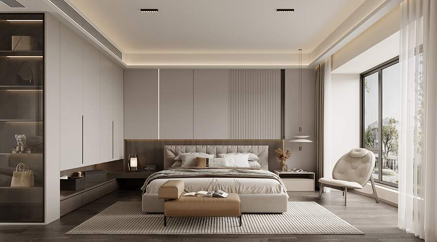 万科金域蓝湾大平层-现代简约