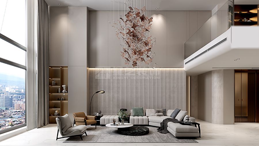 600方低调奢华顶层复式(图1)