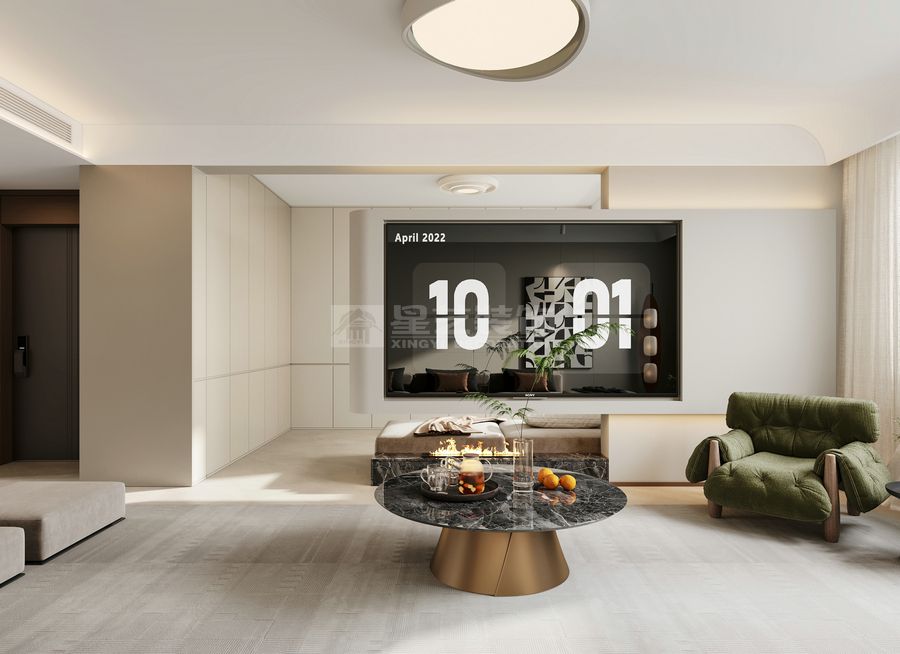 秦皇岛翡翠公园装修案例(图1)