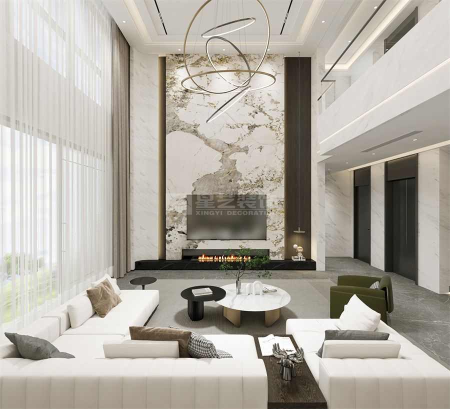 现代轻奢别墅，精致又撩人(图2)