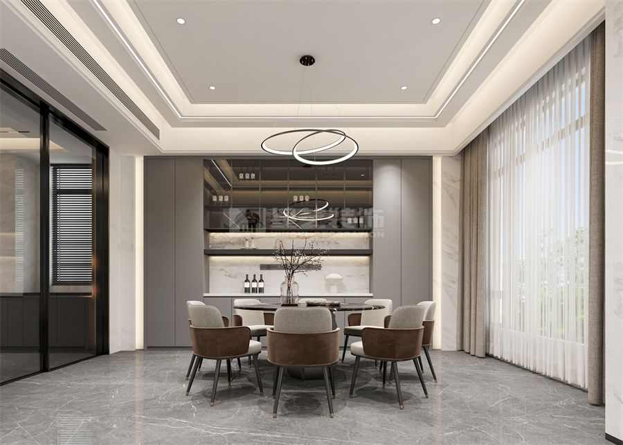 现代轻奢别墅，精致又撩人(图4)