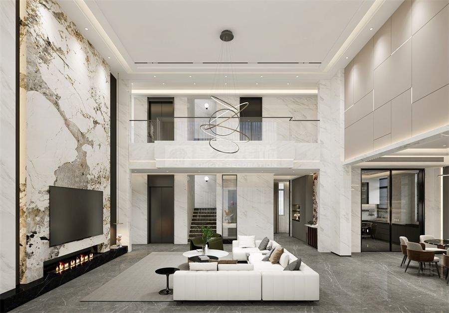 现代轻奢别墅，精致又撩人(图3)