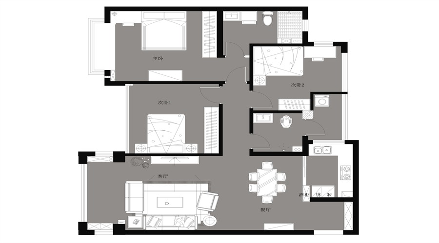 锦湖豪庭4-04-现代简约风(图13)