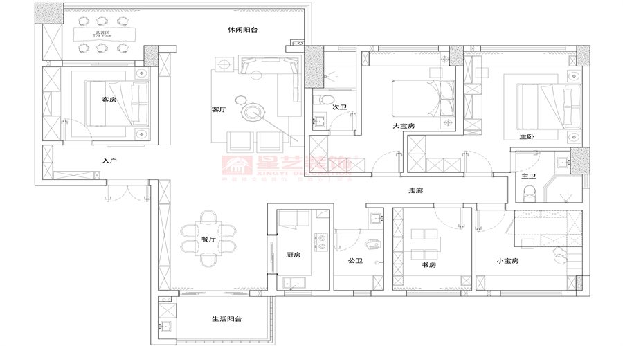碧桂园南苑19-02户型-中式(图14)